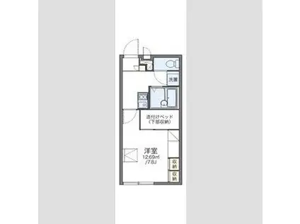 レオパレス宮西ストリート(1K/2階)の間取り写真