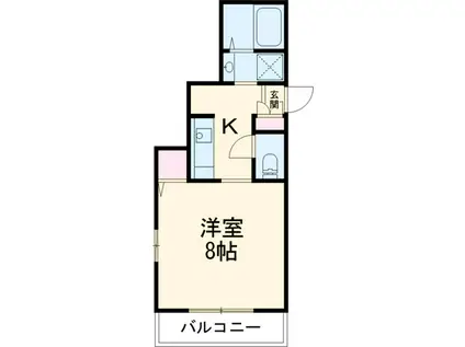 ノーマジーン(1K/1階)の間取り写真