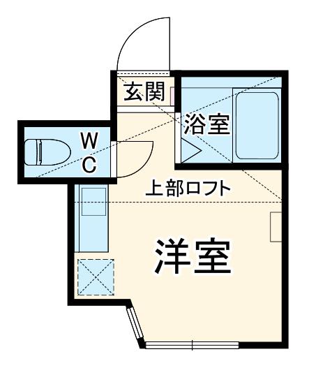 ユナイト中浜アンジェリーナ(ワンルーム/1階)の間取り写真