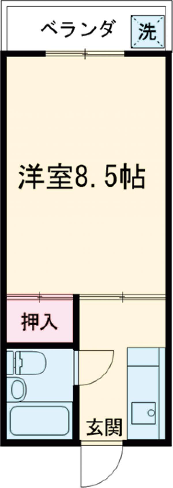 こーぽかさゆ(1K/1階)の間取り写真