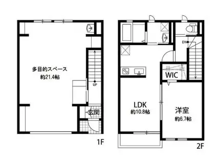 エスパース湘南Ⅰ(1SLDK)の間取り写真
