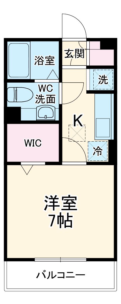 VERDURA2(1K/2階)の間取り写真