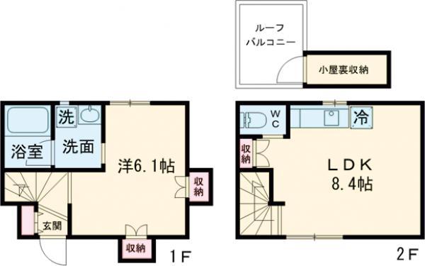 東京都新宿線 篠崎駅 徒歩6分 2階建 築11年