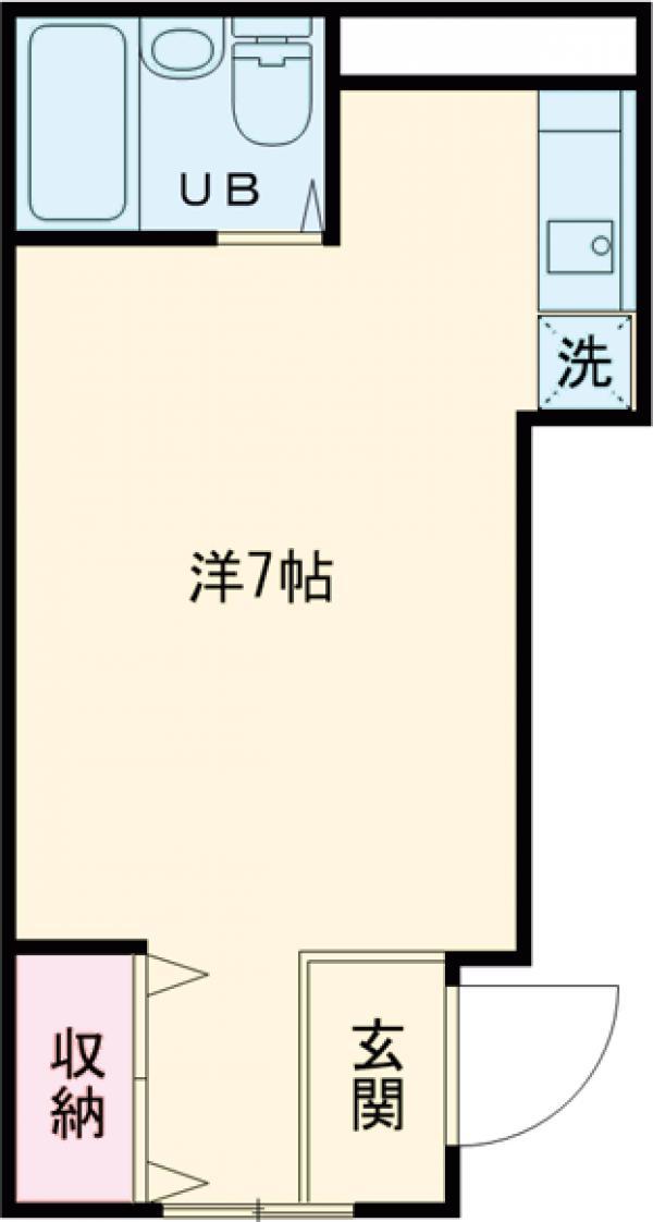 コーボルト五反野(ワンルーム/1階)の間取り写真