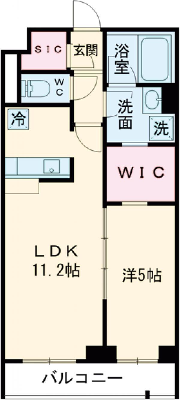 タスキプライムテラス中村橋(1LDK/2階)の間取り写真