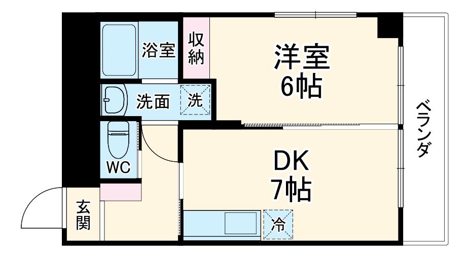 興建小杉ビル(1LDK/2階)の間取り写真