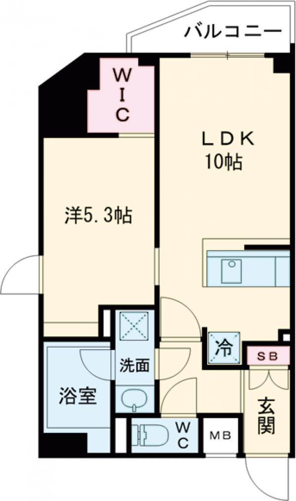 グランエスポワール(1LDK/2階)の間取り写真
