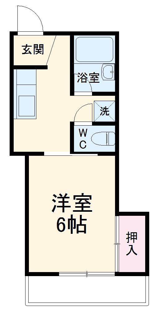 柴田ハイツ(1DK/1階)の間取り写真