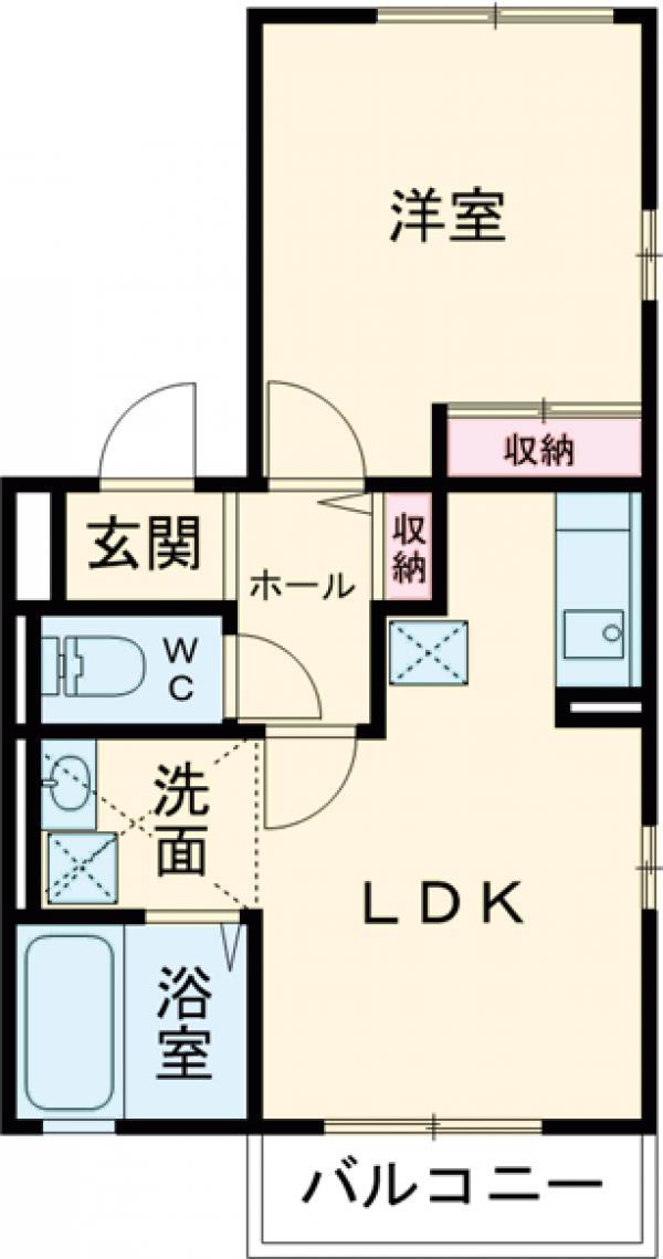 フォレストカントリーⅡ(1LDK/2階)の間取り写真