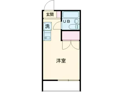 コンフォスタジオ永山(ワンルーム/2階)の間取り写真