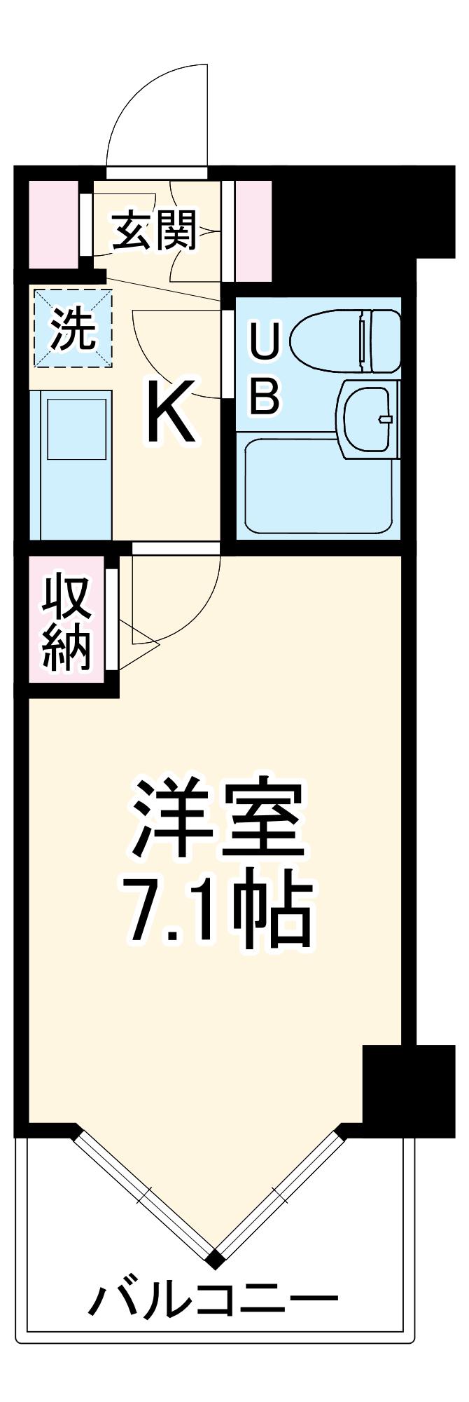 デトム・ワン三条通(1K/5階)の間取り写真