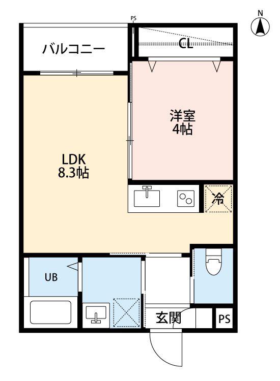 ROBOT HOME 千住緑町3(1LDK/1階)の間取り写真