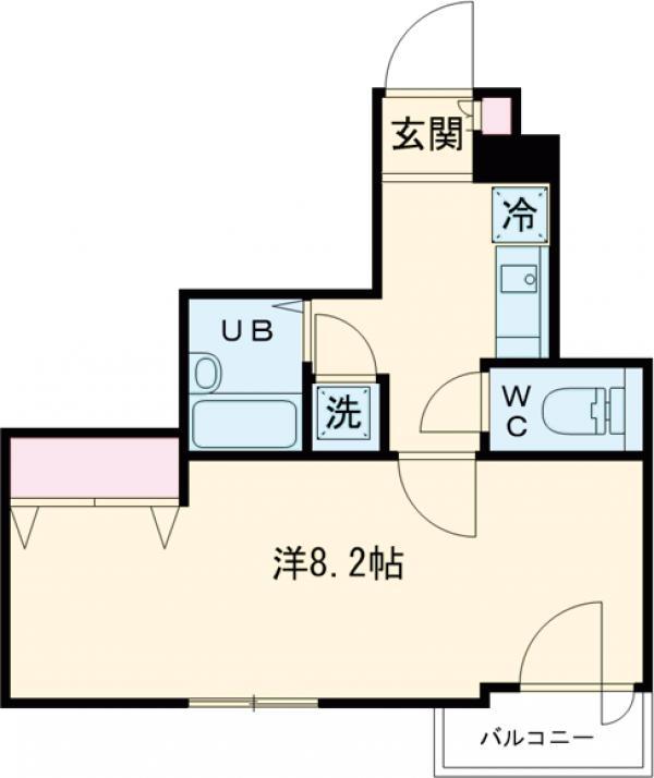 エテルノ板橋本町(1K/1階)の間取り写真