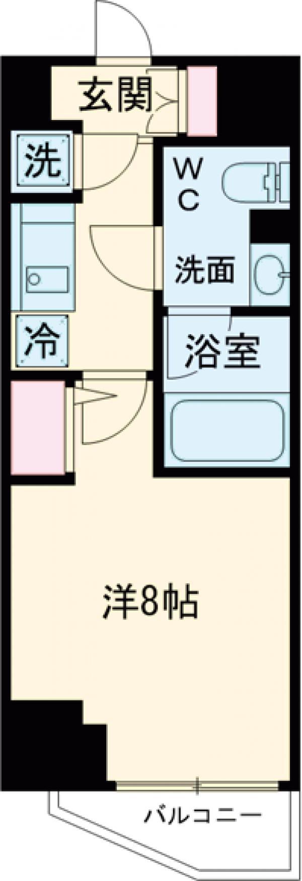 SHOKEN RESIDENCE 高島平Ⅱ(1K/2階)の間取り写真