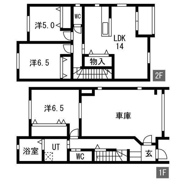 パシフィックヒルズ(3LDK/1階)の間取り写真