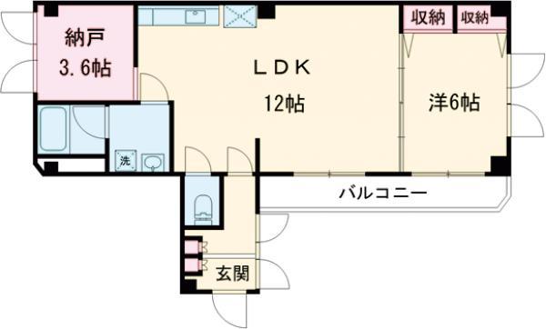 モンテスール(1SLDK/2階)の間取り写真