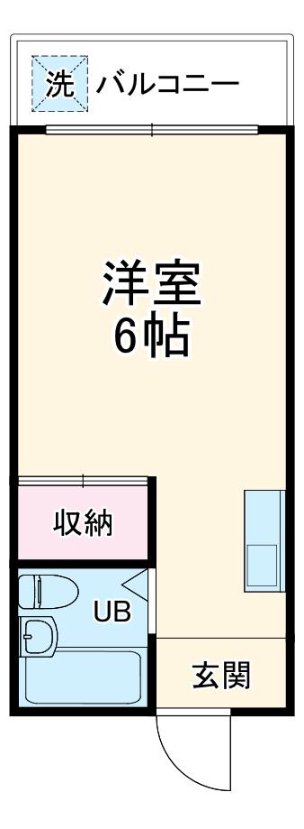 アレグリアプレイス神崎川(ワンルーム/1階)の間取り写真