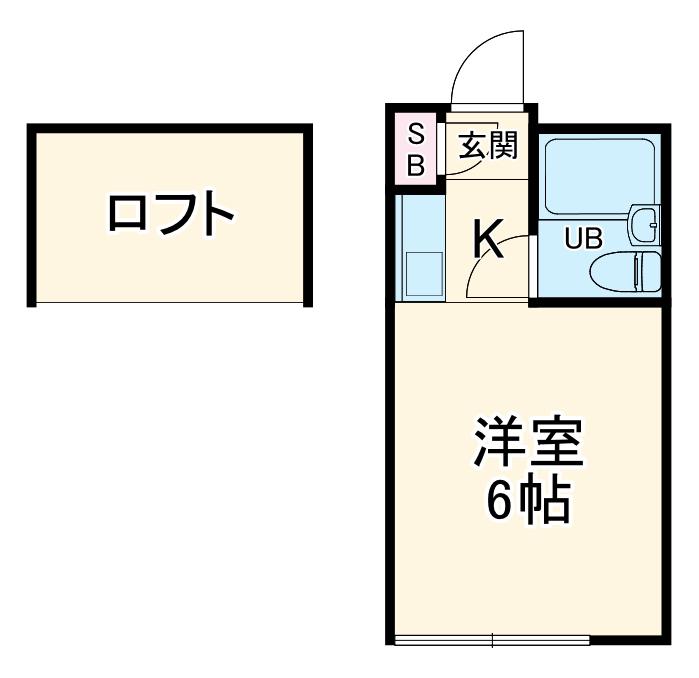 BCASA淵野辺REーBоRN(ワンルーム/1階)の間取り写真