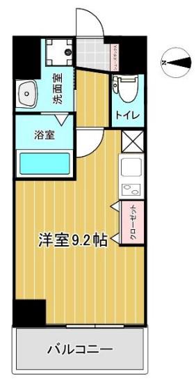 スカイアークフロント(1K/2階)の間取り写真