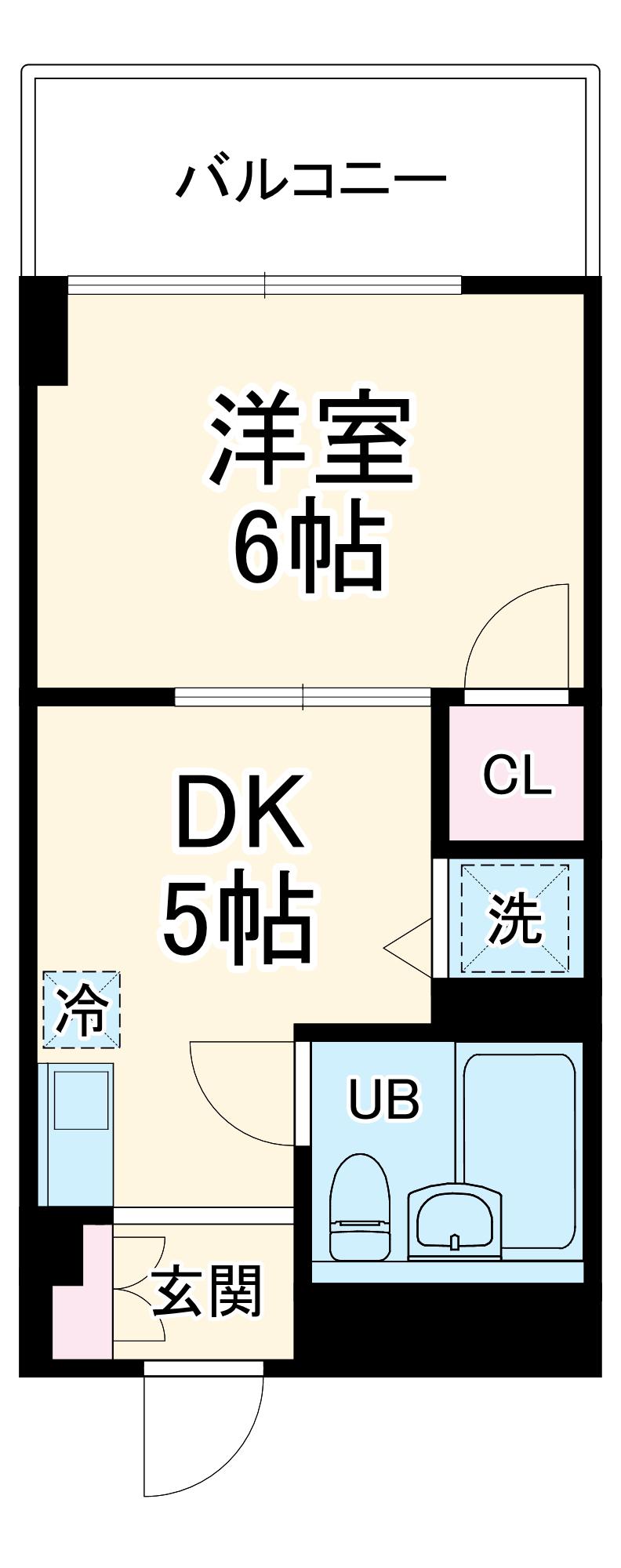 ステップス(1DK/3階)の間取り写真