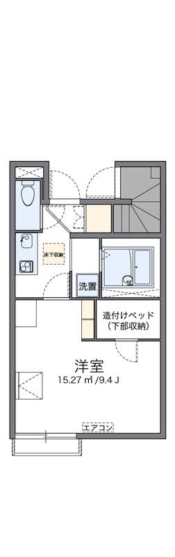 レオネクストFUJIMI Ⅴ(1K/1階)の間取り写真