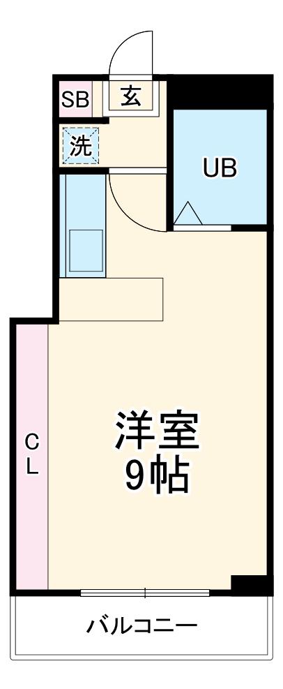 アイパレス大船(1K/3階)の間取り写真