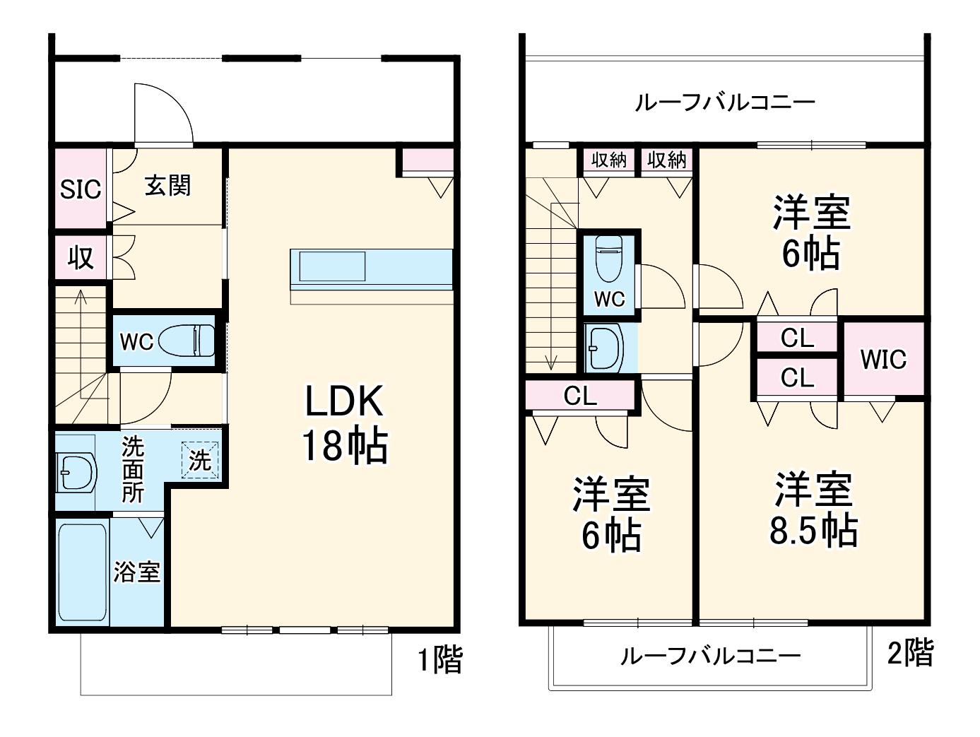 ロイヤルテラス宮前平(3LDK)の間取り写真