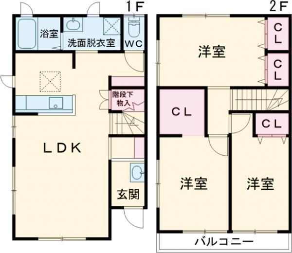 プラムフォレストA(3LDK)の間取り写真