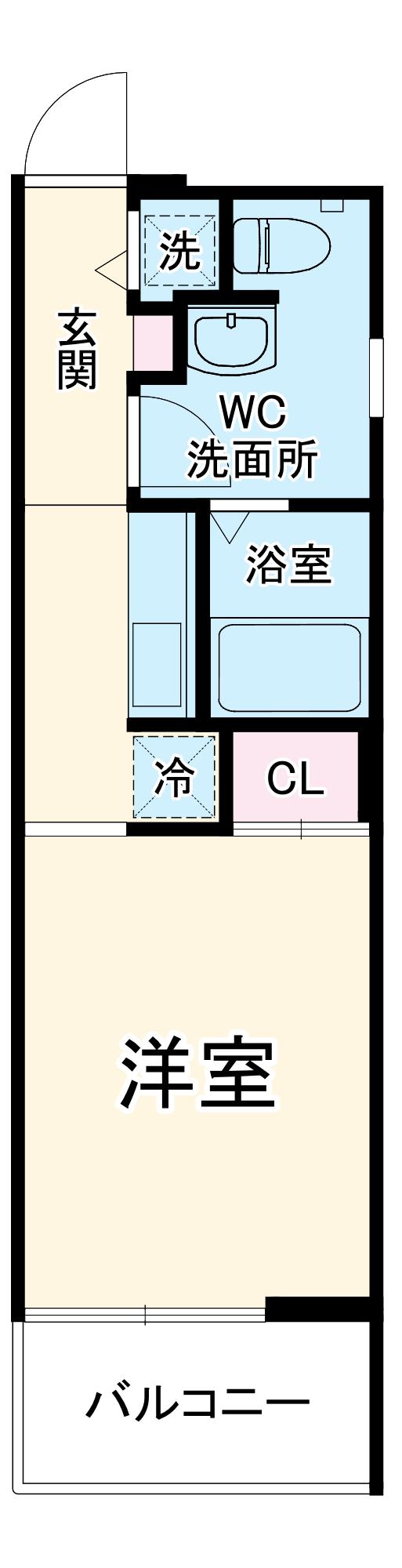 LAFITE KARASUMA(1K/4階)の間取り写真