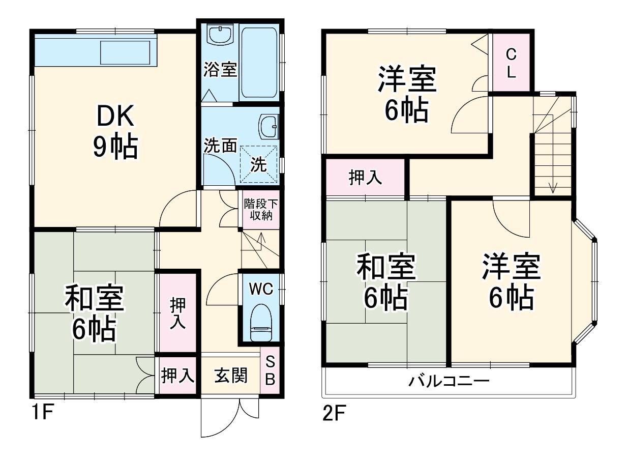 西武鉄道新宿線 入曽駅 徒歩17分 2階建 築29年