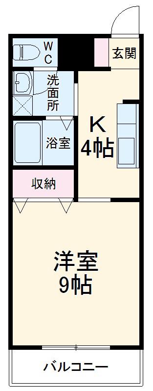 ドゥソン公寿(1K/1階)の間取り写真