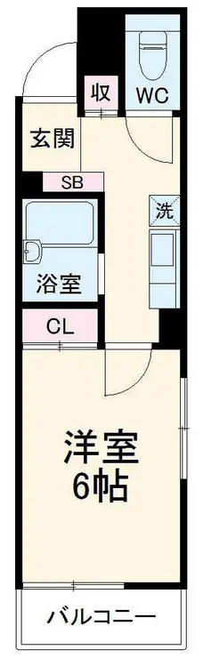 サンライズ浦安 5階階 間取り