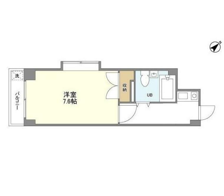 CASA DEL GLICINE(1K/3階)の間取り写真