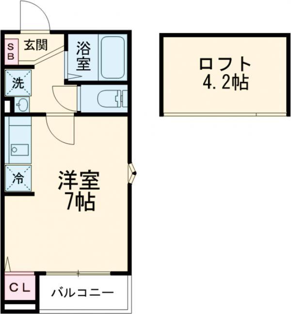 TS CUORE六町Ⅰ(ワンルーム/3階)の間取り写真
