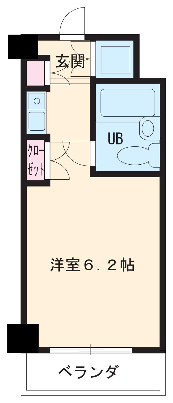 朝日プラザ名古屋ターミナルスクエア(ワンルーム/3階)の間取り写真