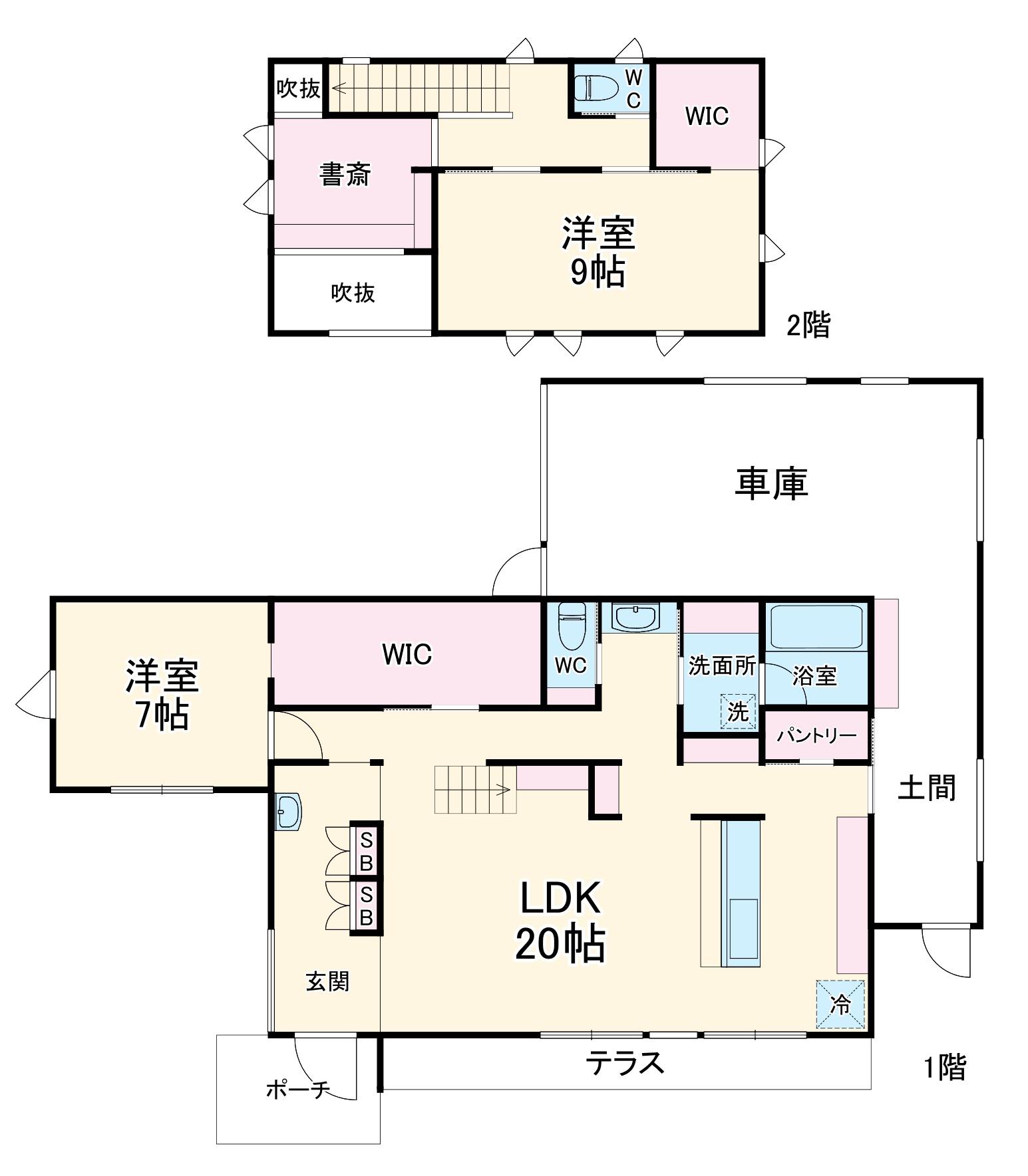 久留里線 上総清川駅 徒歩23分 2階建 築4年(2SLDK)の間取り写真