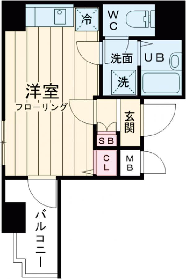 FUTIVAL上石神井駅前通(ワンルーム/10階)の間取り写真