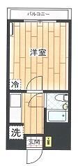 レナジア東所沢(1K/3階)の間取り写真
