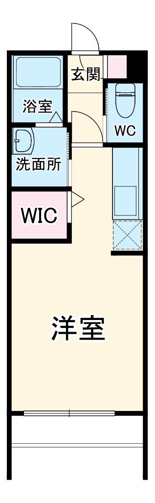 YS PRECIOUSⅠ(ワンルーム/2階)の間取り写真