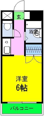 レジデンス曽根(1K/3階)の間取り写真
