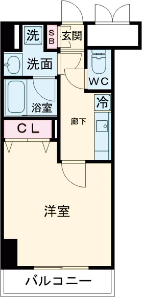 メインステージ西葛西2(1K/7階)の間取り写真