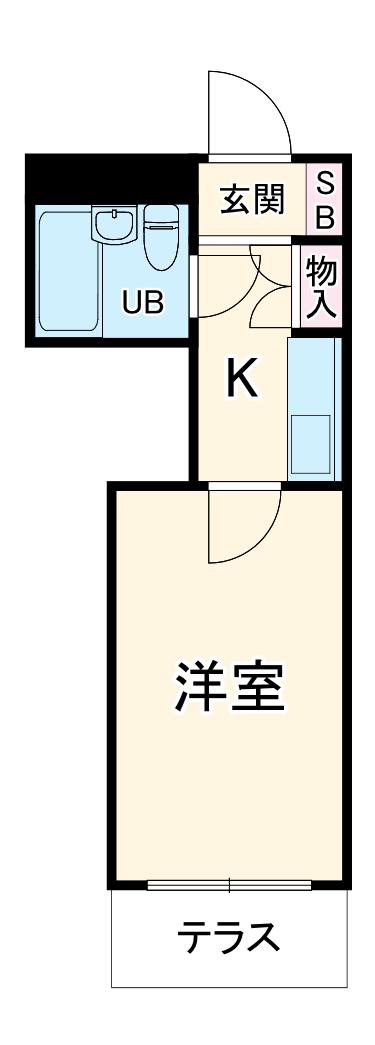 クリオ西横浜壱番館(ワンルーム/3階)の間取り写真