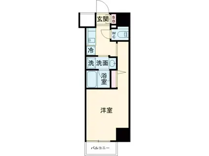 メインステージ立川(1K/9階)の間取り写真