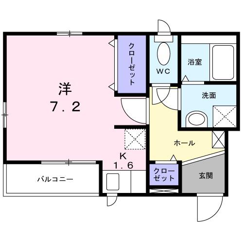 京浜急行電鉄本線 金沢文庫駅 徒歩10分 2階建 築14年(1K/1階)の間取り写真