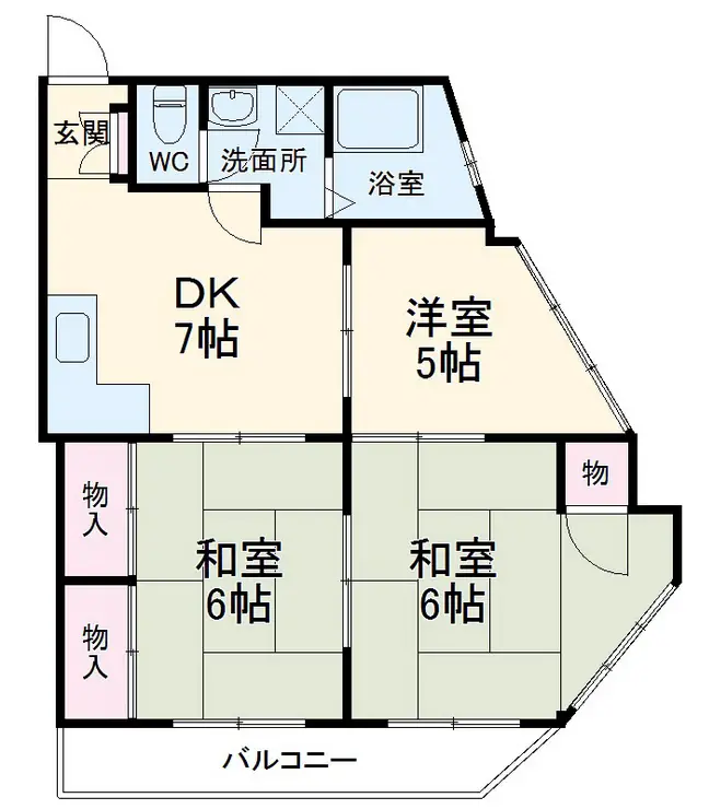 第二・三和ビル 3階階 間取り