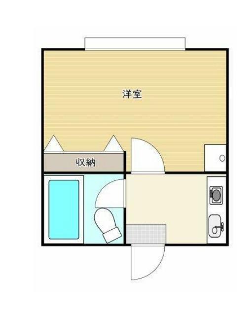 オルキデーア(1SK/1階)の間取り写真