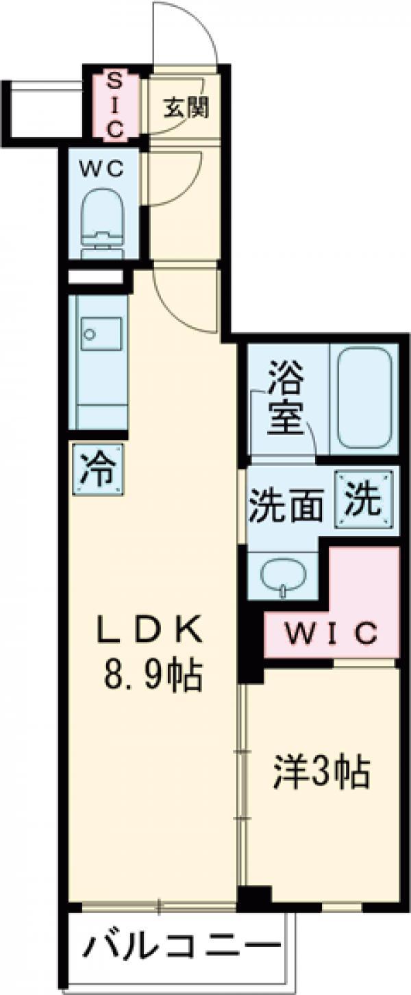 ORME COURT YOTSUYA(1LDK/-1階)の間取り写真