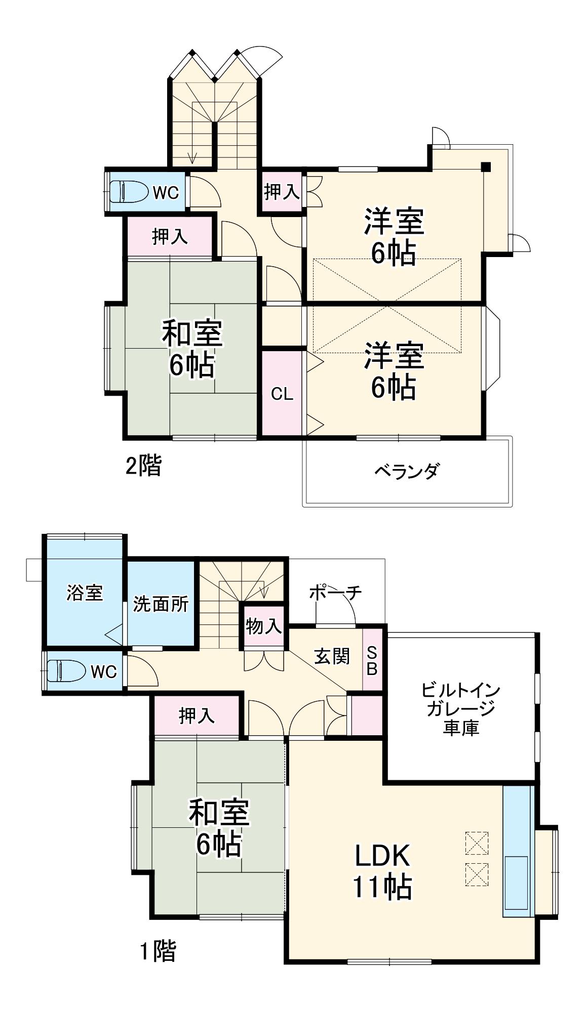 日暮里舎人ライナー 見沼代親水公園駅 徒歩20分 2階建 築36年