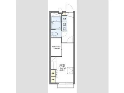 レオパレスマリオネット(1K/2階)の間取り写真