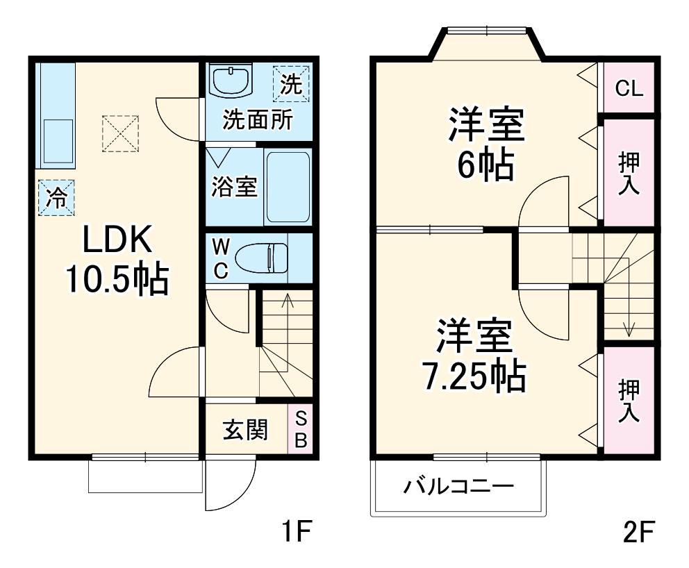 Ｕｎ　Ｇｒａｎｄ(2LDK)の間取り写真
